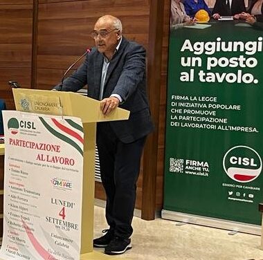 Russo, Cisl Calabria: opportunità di sviluppo per la Calabria. Servono confronto e valutazione nel merito